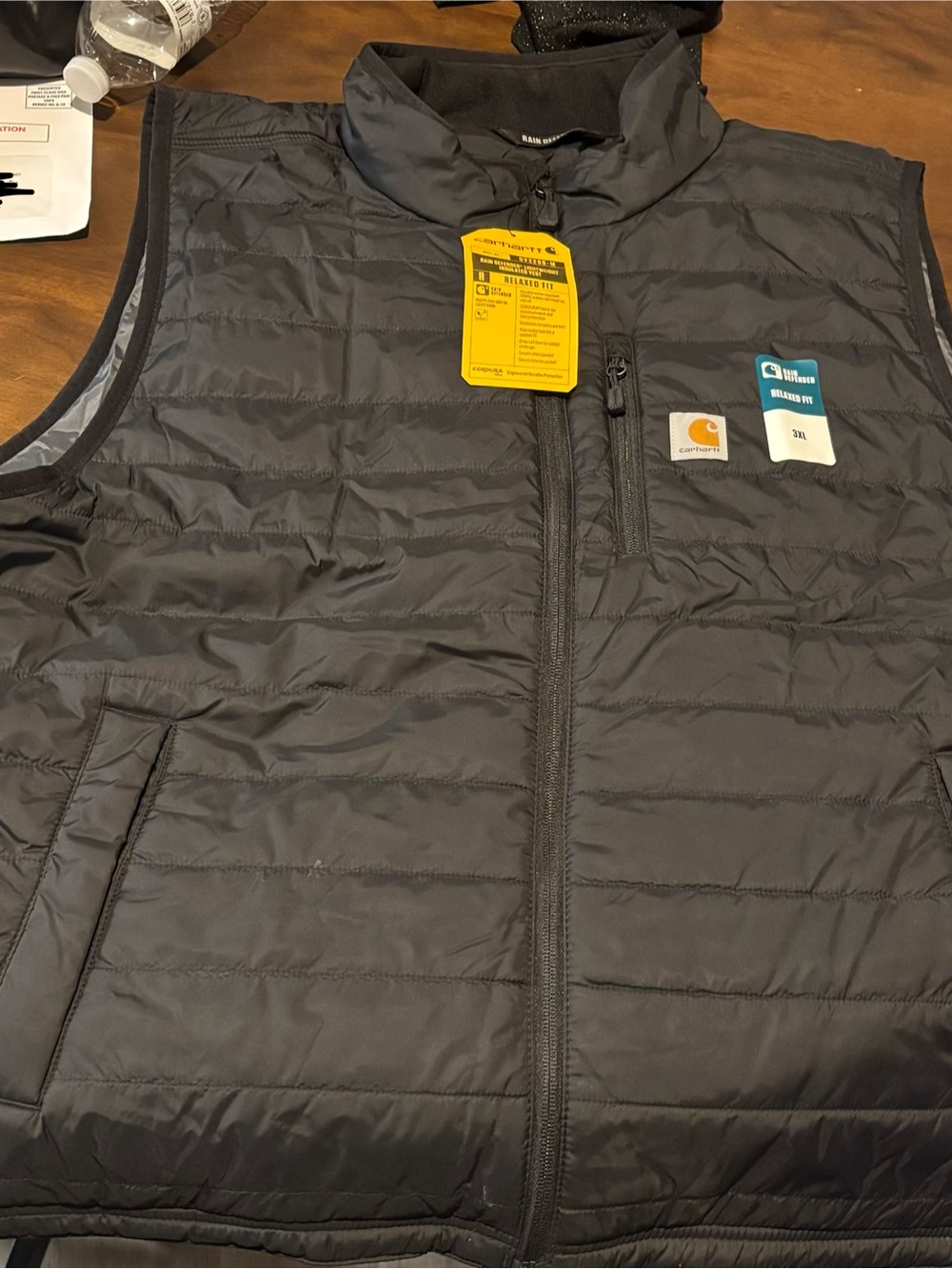 Carhartt Quilted Insulated Vest in Charcoal Gray